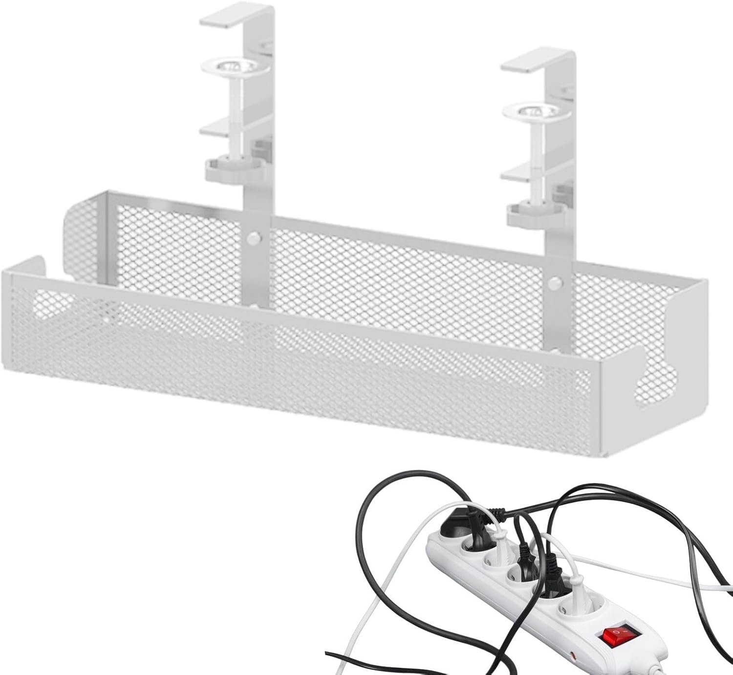 Bandeja Organizadora De Cables Blanca