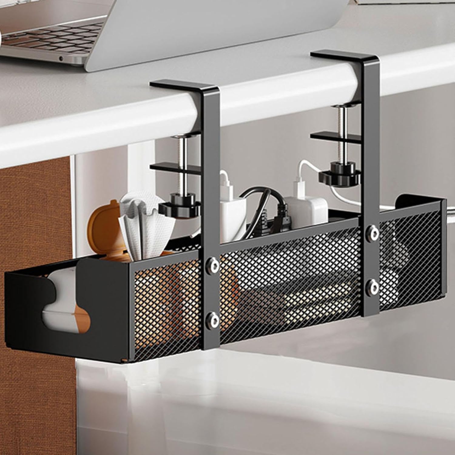 Bandeja Organizadora De Cables Negra