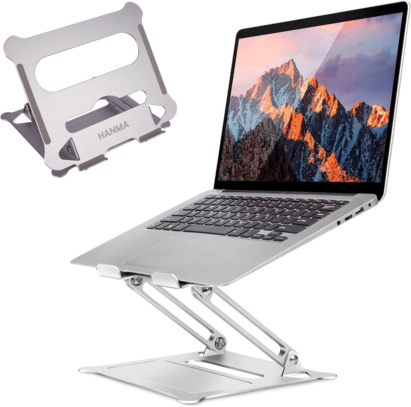 Soporte de aluminio para Laptop  - Plateado