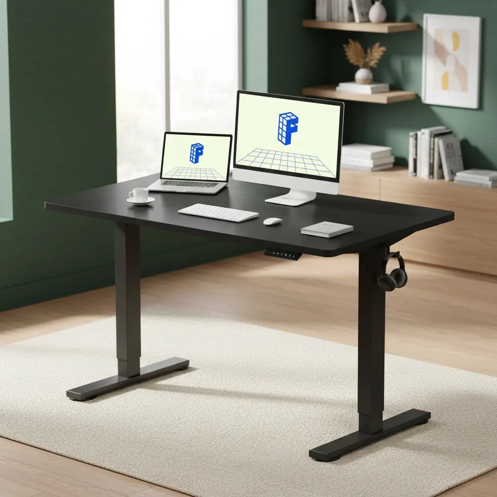 Escritorio Electrico Flexispot EN1 Regulable Negro