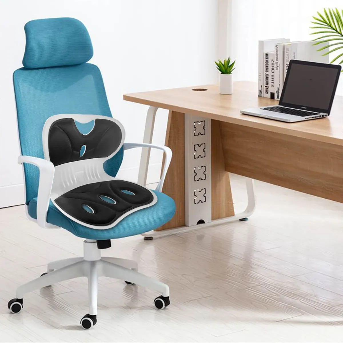 Soporte Ergonomica para Espalda Baja Lumbar Rosa